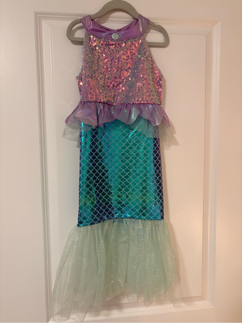 Great Pretenders | Girls Purple & Teal Sequin Mermaid Costume Dress